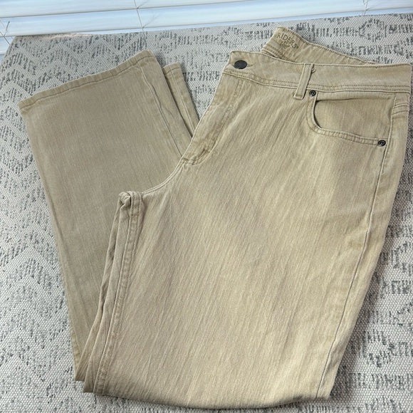 Lee Riders Mid Rise Boot Leg Tan 18P - Picture 1 of 11